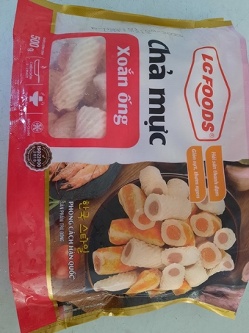 Chả mực xoắn ống LC FOODS 500gr