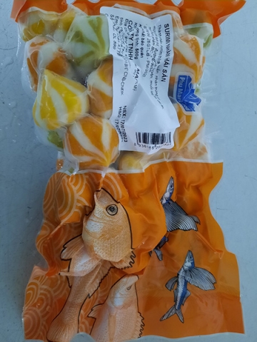 Viên surimi hải sản 3 màu Phú Mark 500gr