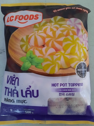 Viên thả lẩu răng mực LC FOODS 500gr