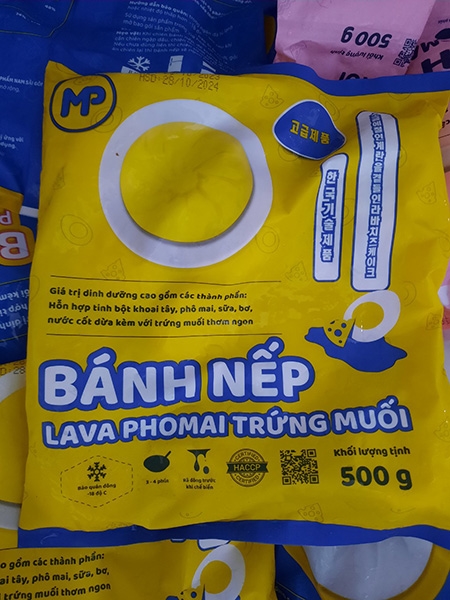 Bánh nếp lava pho mai trứng muối MP 500gr