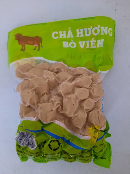 Bò viên Phúc Minh 500gr