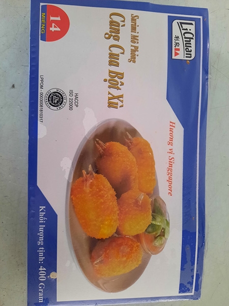 Càng cua bột xù Lichuan 400gr