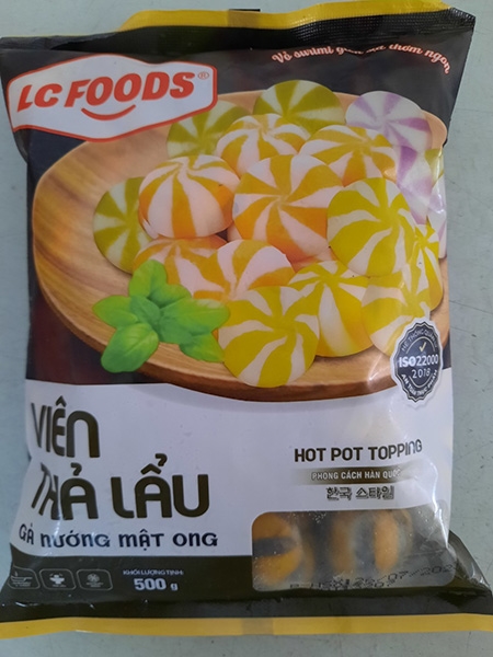 Viên thả lẩu gà nướng mật ong LC FOODS 500gr