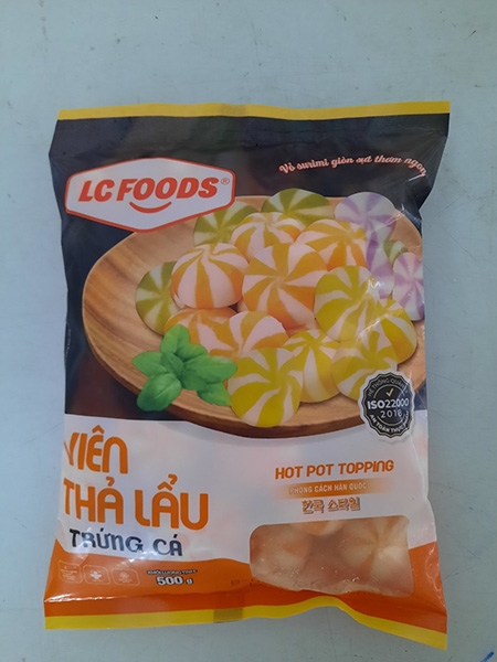 Viên thả lẩu nhân trứng cá LC FOODS 500gr