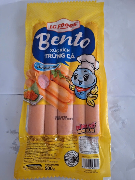 Xúc xích trứng cá Bento LC FOODS 500gr