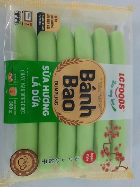 Bánh bao sữa hương lá dứa LC FOODS 300gr